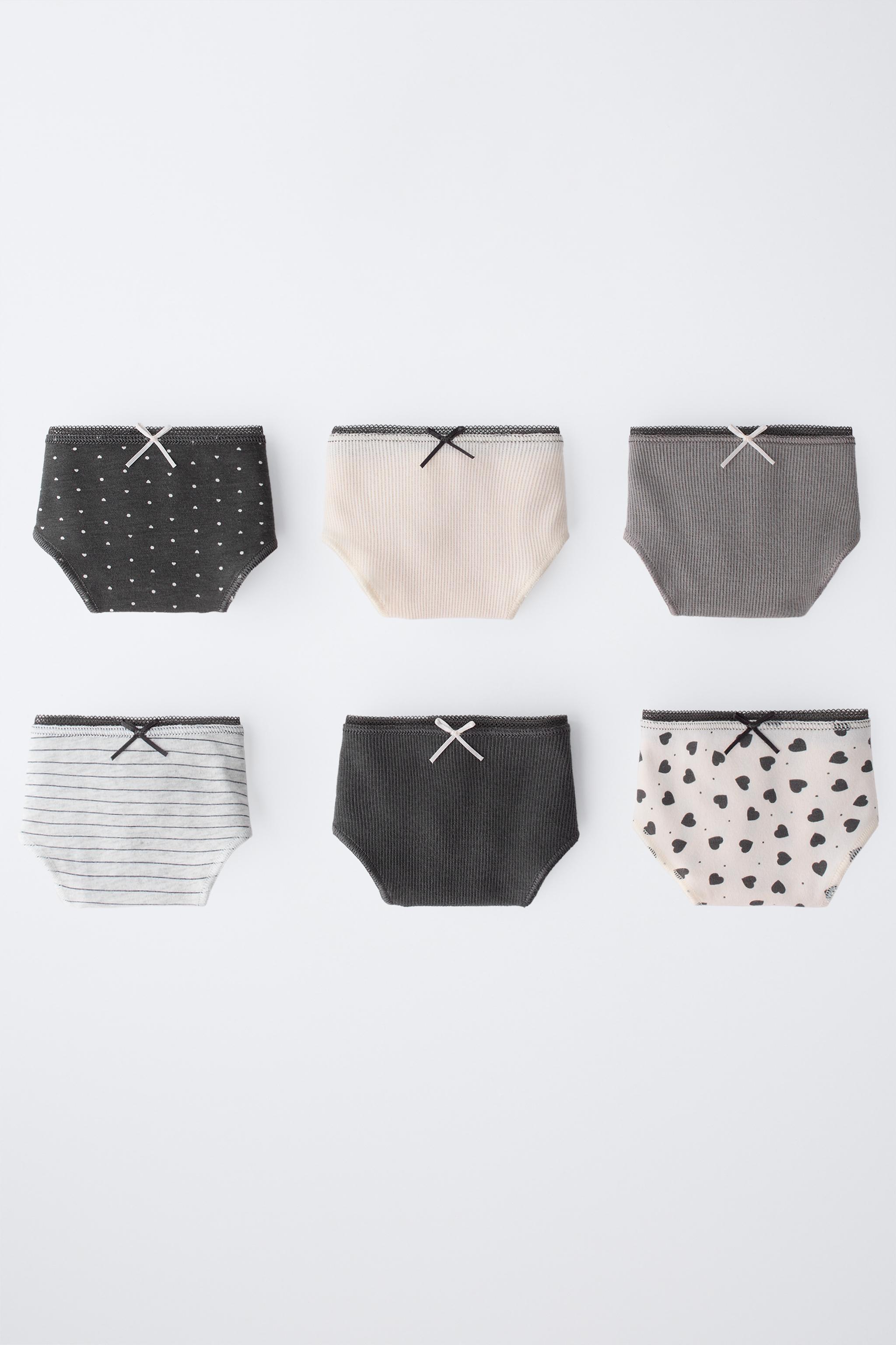 6- ANS/ LOT DE SIX CULOTTES IMPRIMÉES